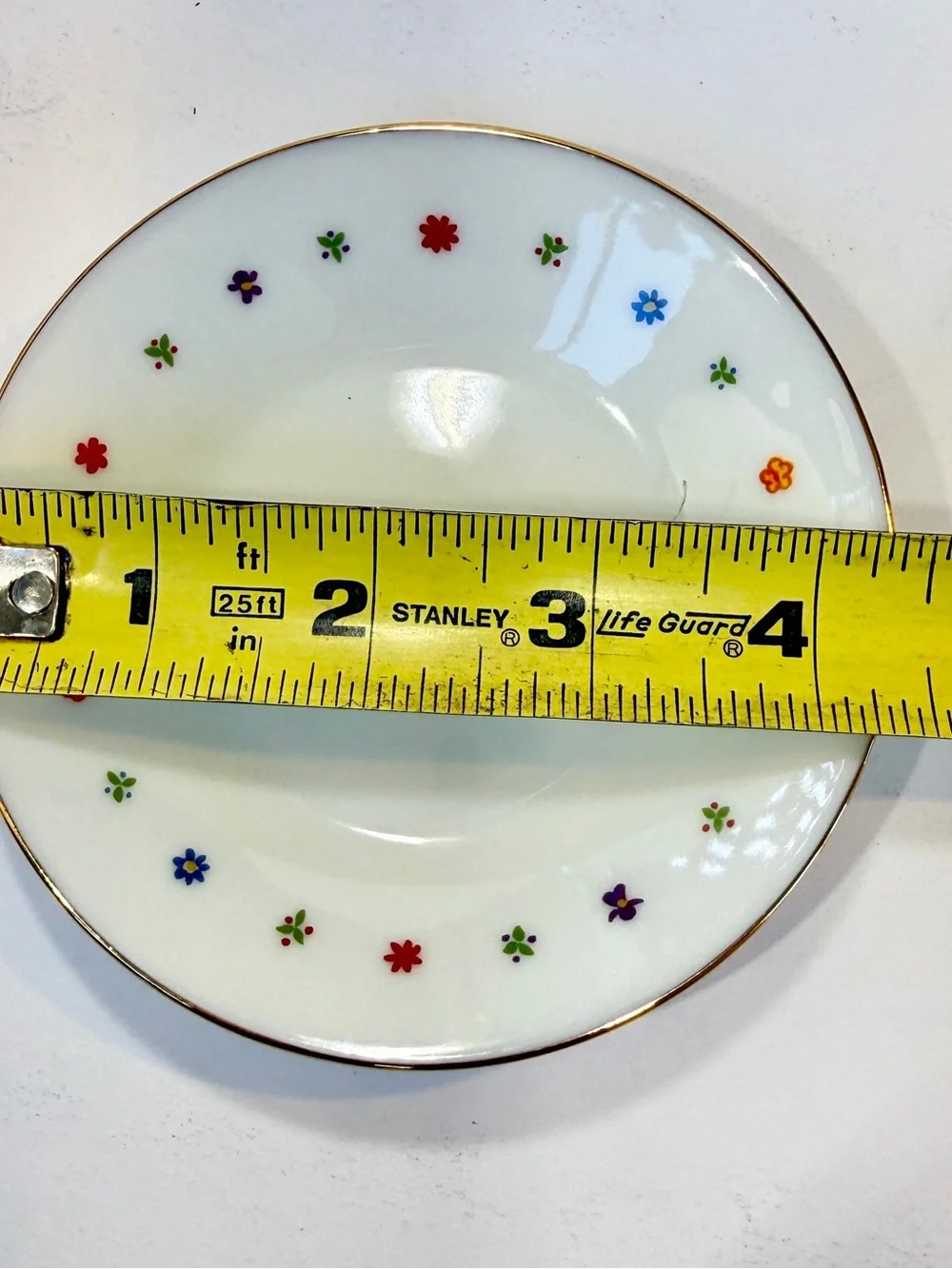 Vintage Mini Teacup Saucer Set Floral “Coffee, Tea, My Friends & Me” 1998 J&S